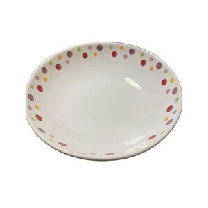 Pampered Chef Simple Additions Large Bowl Colorful Polka Dot 1208B 10.5"